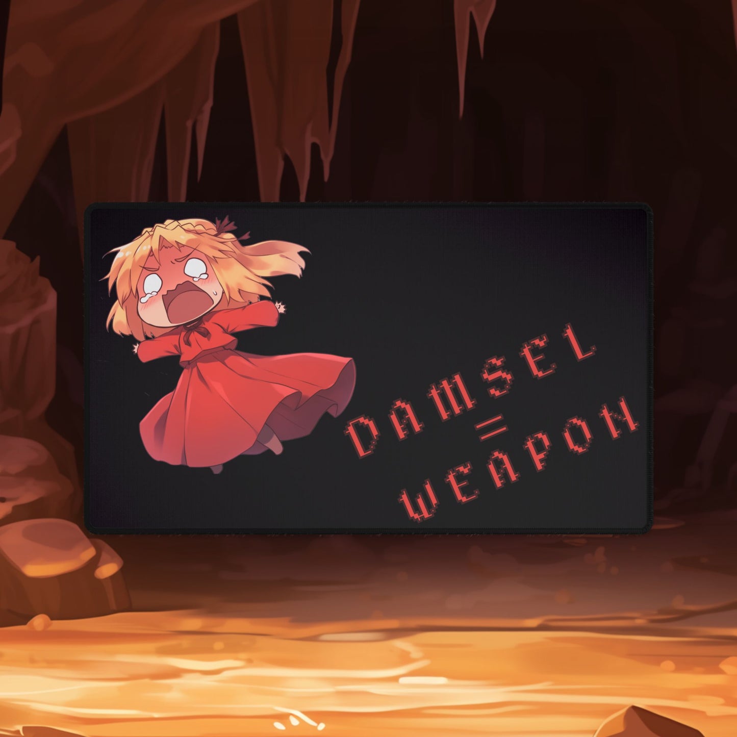 Damsel = Weapon Desk Mat