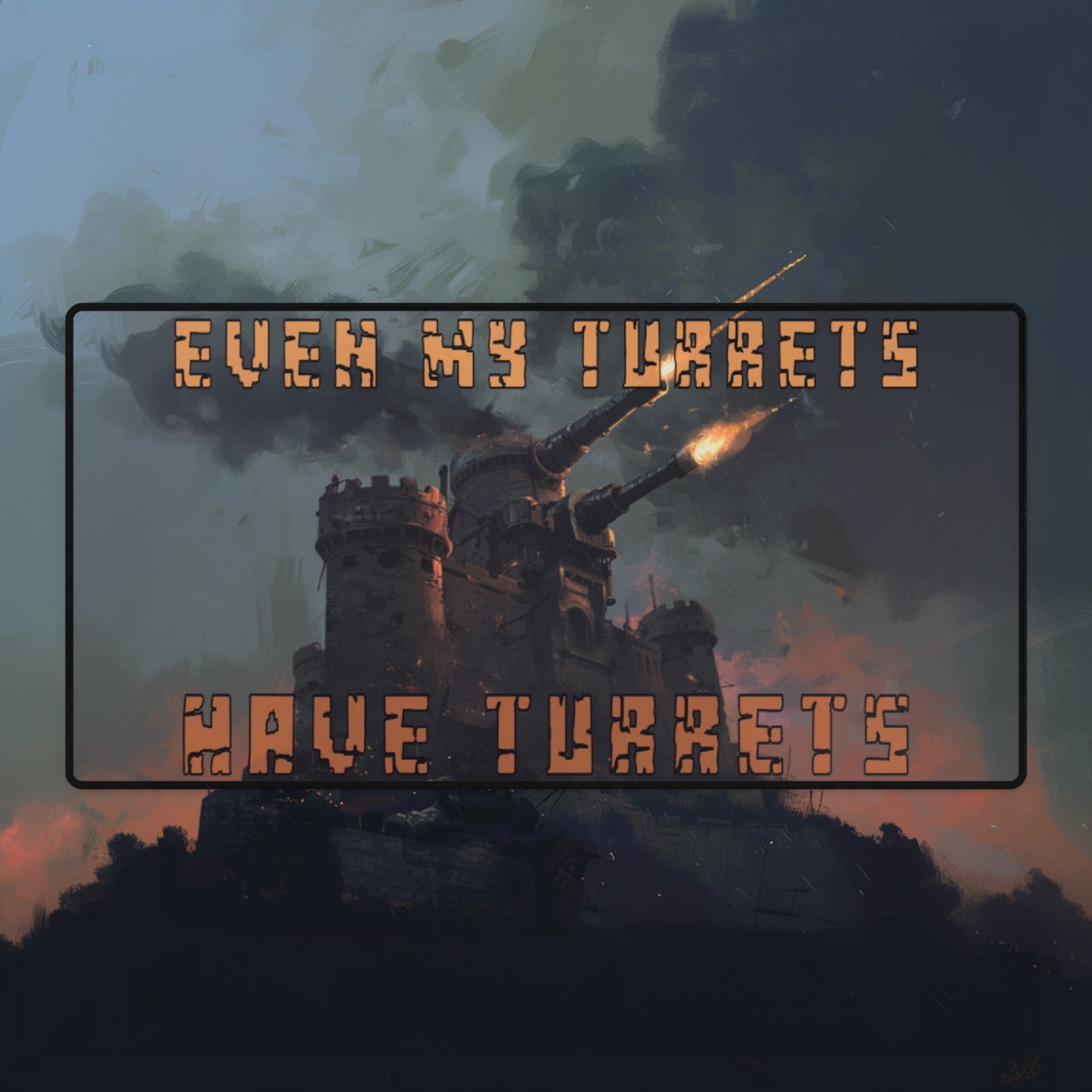 Turrets Upon Turrets Desk Mat