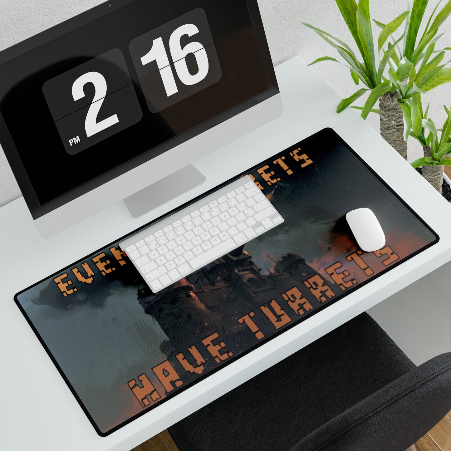 Turrets Upon Turrets Desk Mat