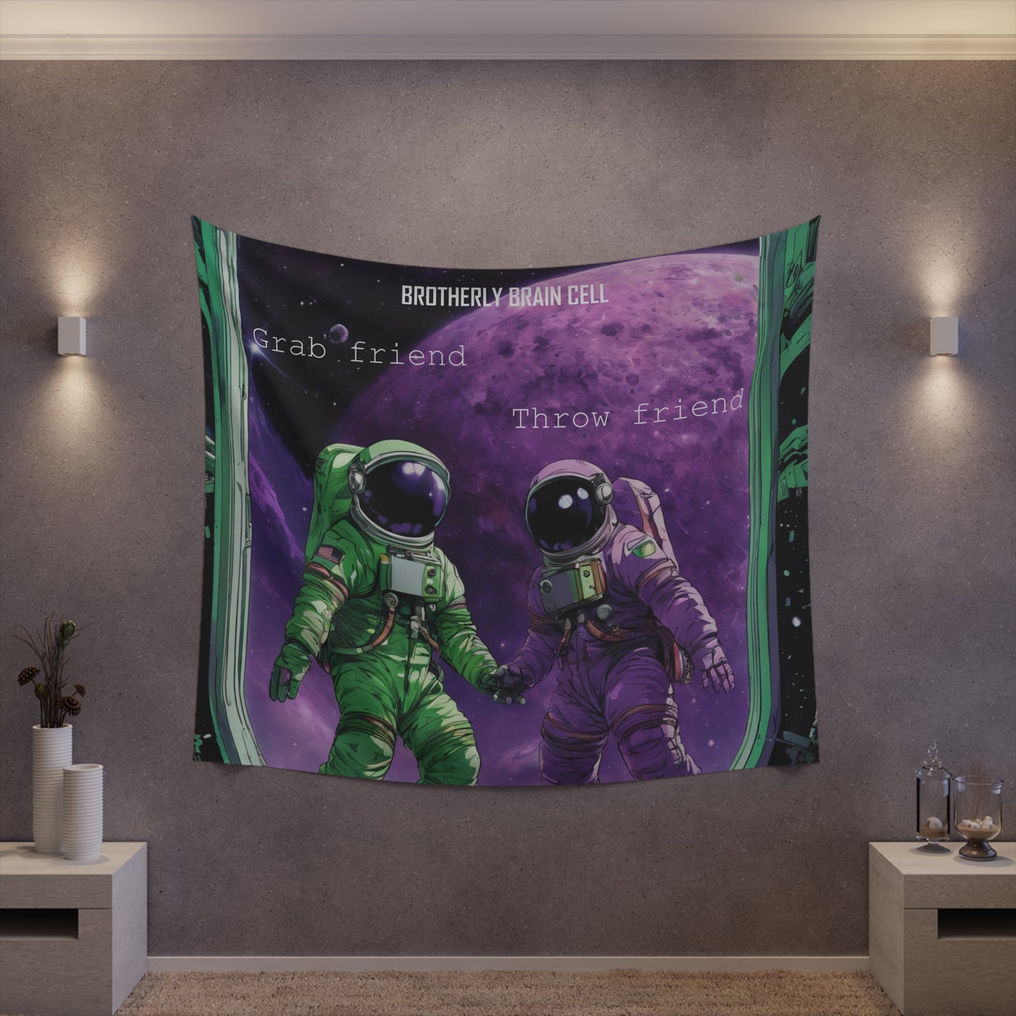 BBC Episode 2 "Grab Friend, Throw Friend" Tapestry