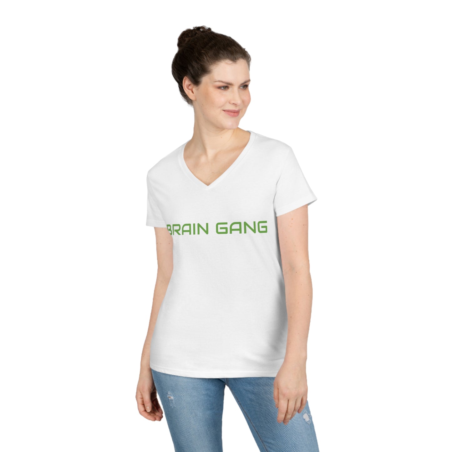 Brain Gang Ladies' V-Neck T-Shirt