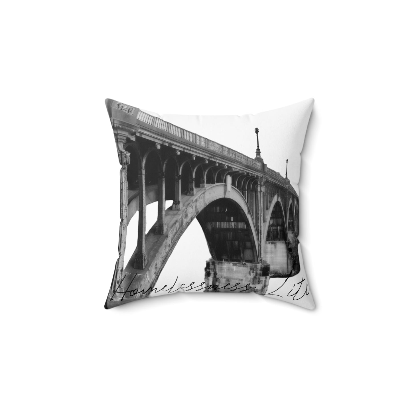 Homelessness Lite (Spokane, WA) Throw Pillow