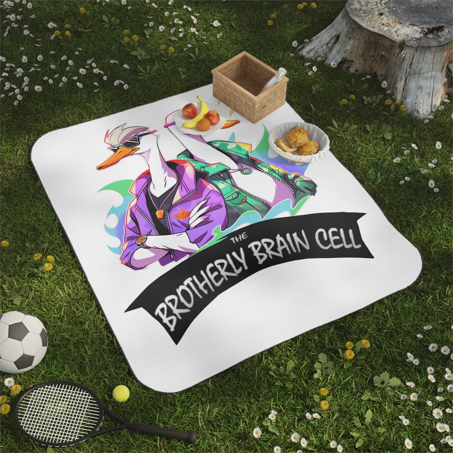 Brotherly Geese Picnic Blanket