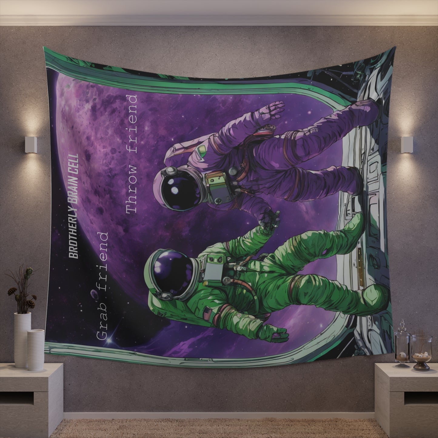BBC Episode 2 "Grab Friend, Throw Friend" Tapestry