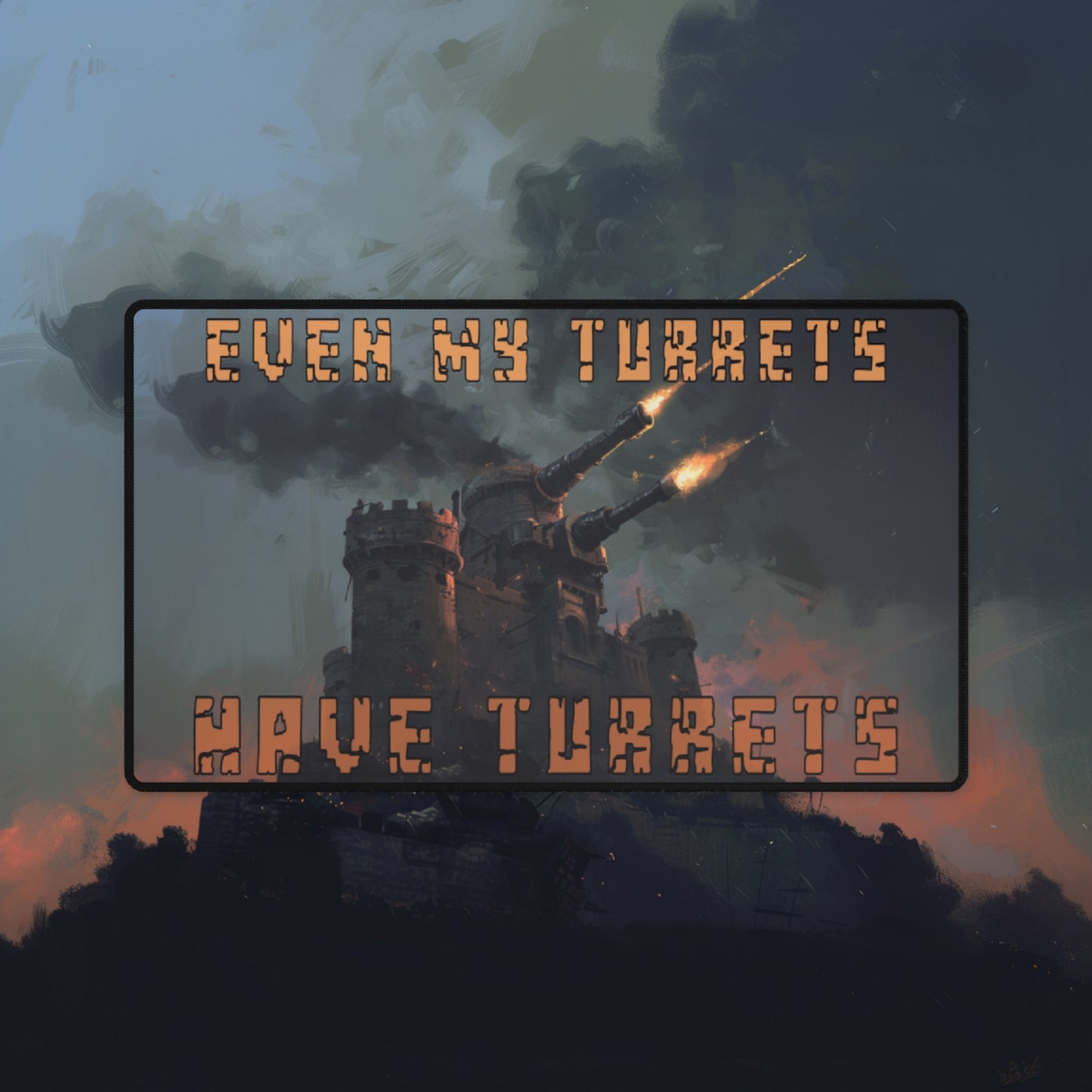 Turrets Upon Turrets Desk Mat