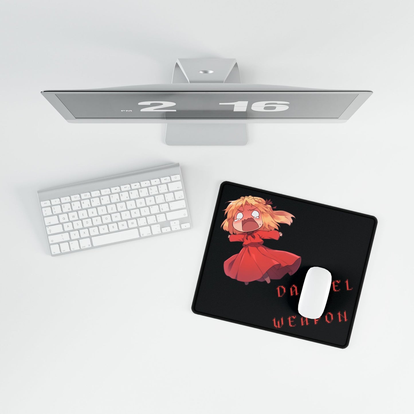 Damsel = Weapon Desk Mat