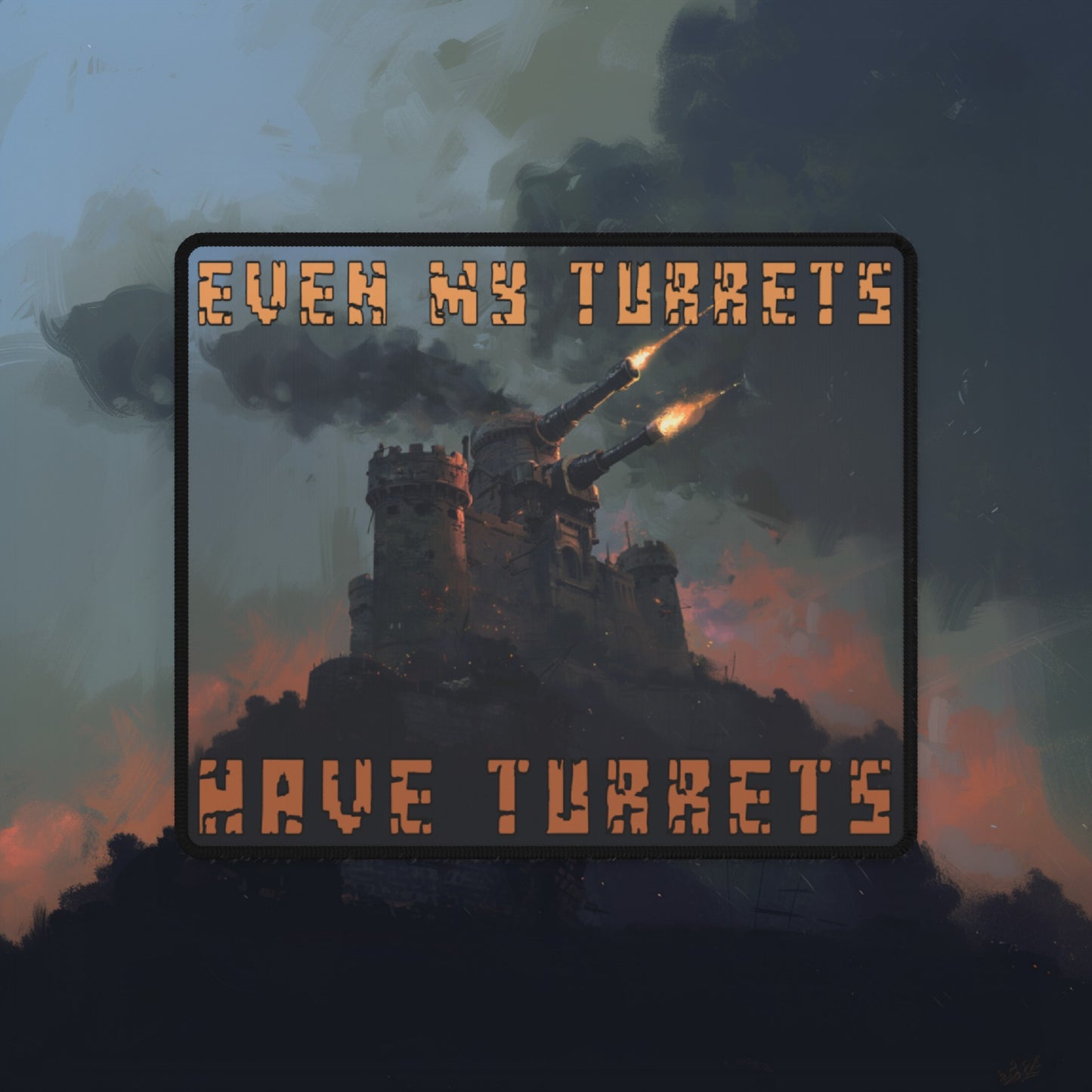 Turrets Upon Turrets Desk Mat