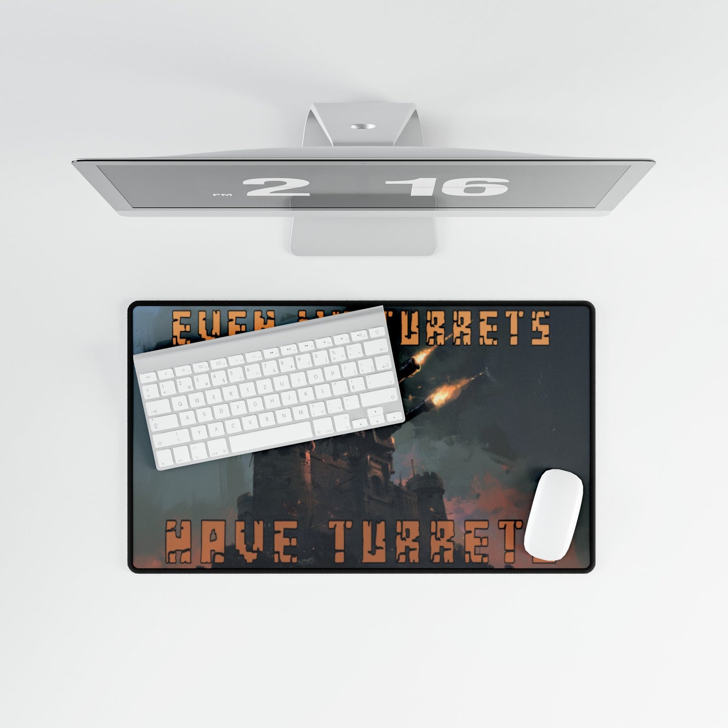 Turrets Upon Turrets Desk Mat