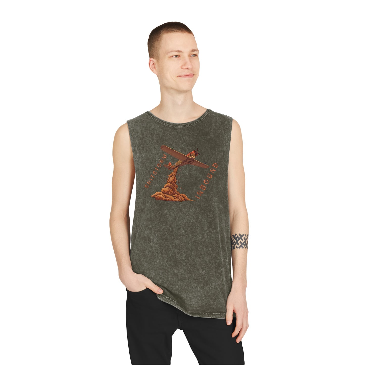 Poo-Bomber Premium Stonewash Tank