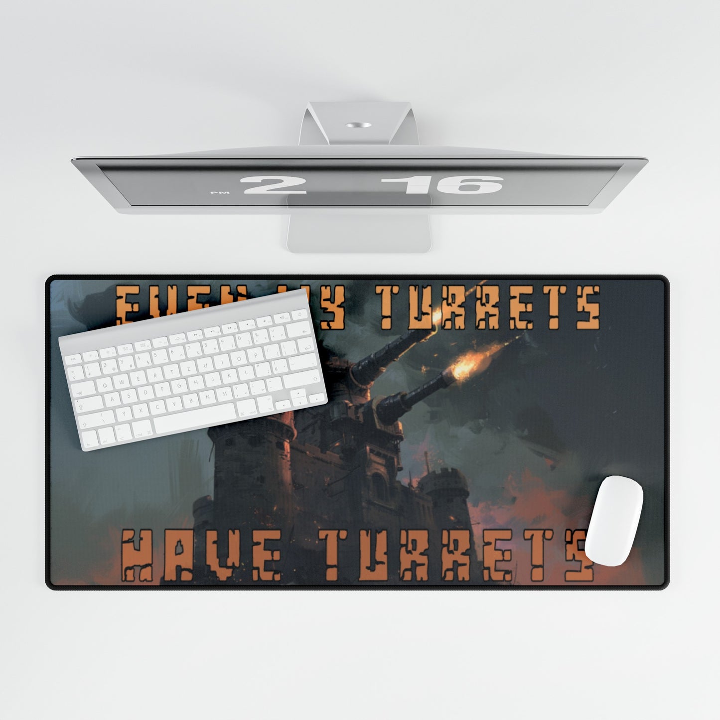Turrets Upon Turrets Desk Mat