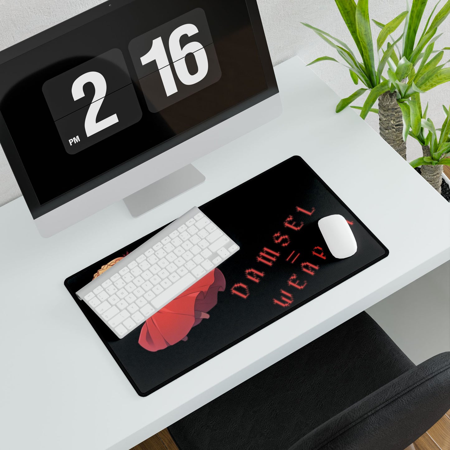 Damsel = Weapon Desk Mat