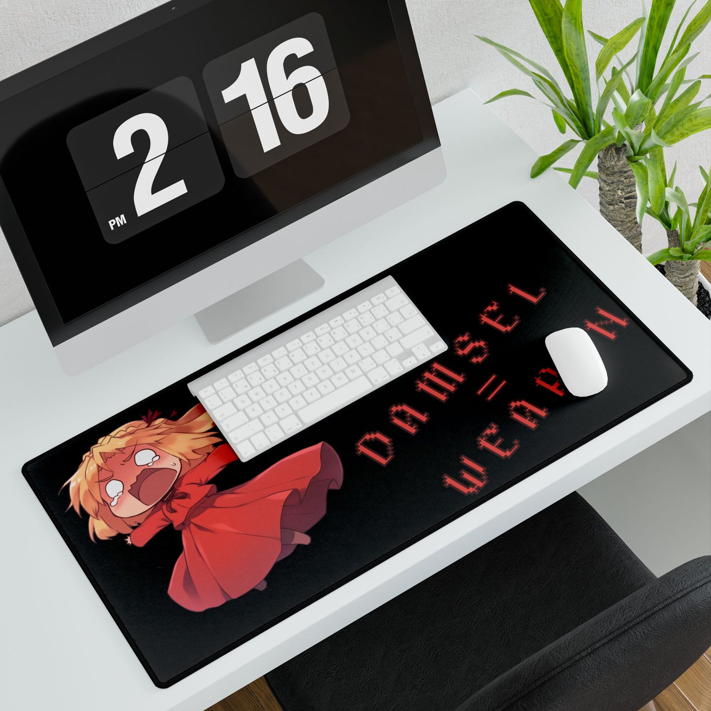 Damsel = Weapon Desk Mat