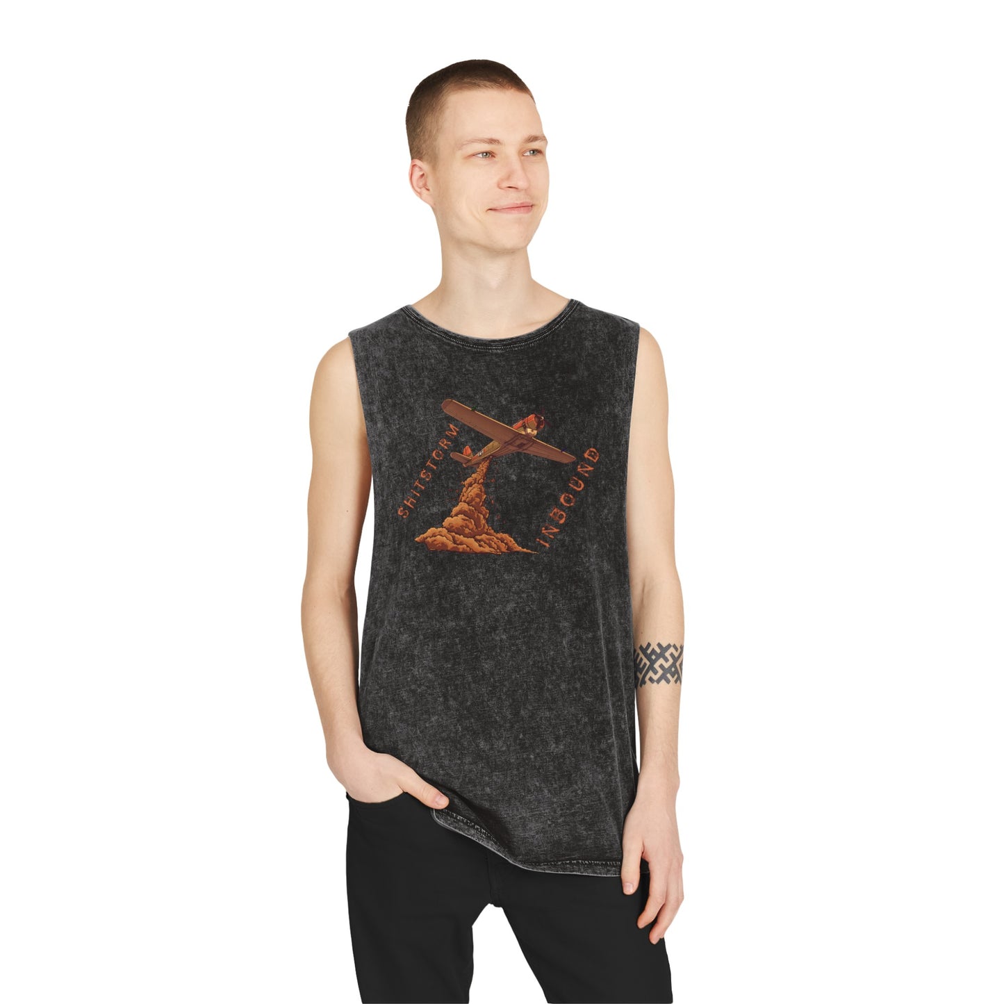 Poo-Bomber Premium Stonewash Tank