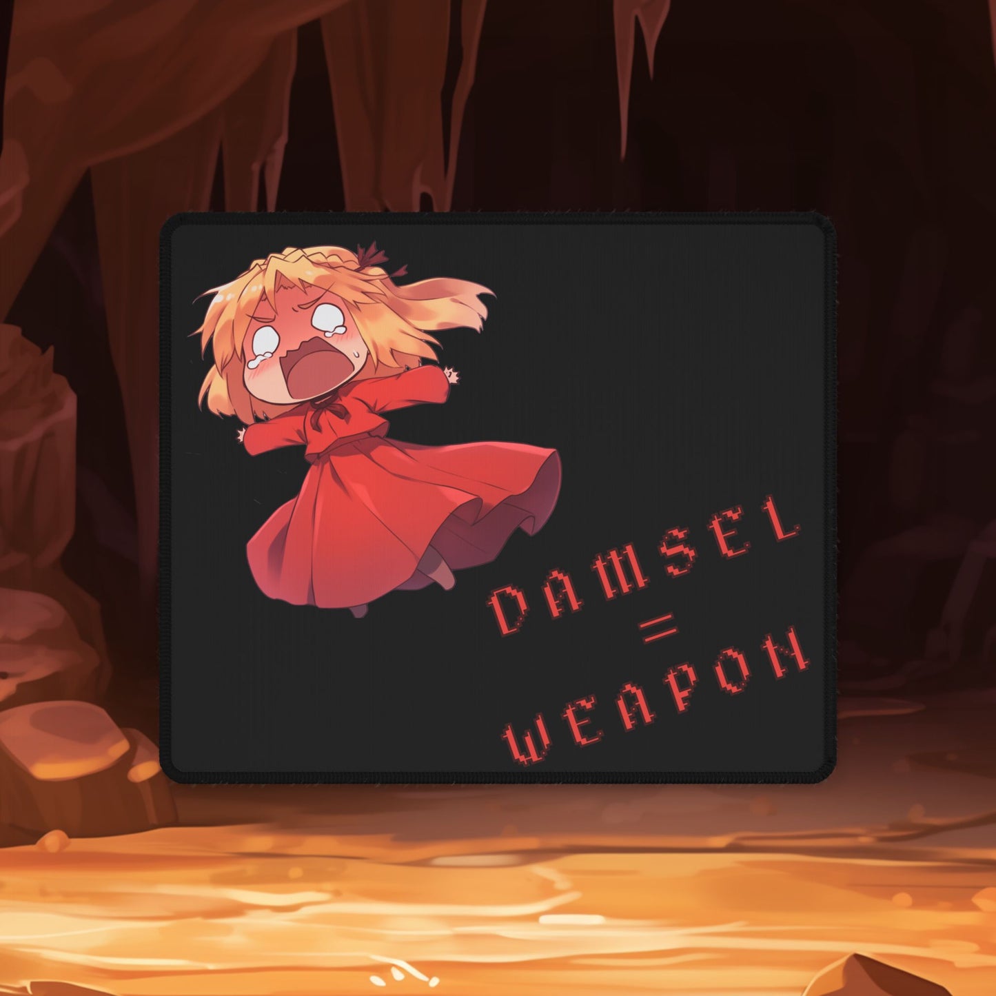 Damsel = Weapon Desk Mat