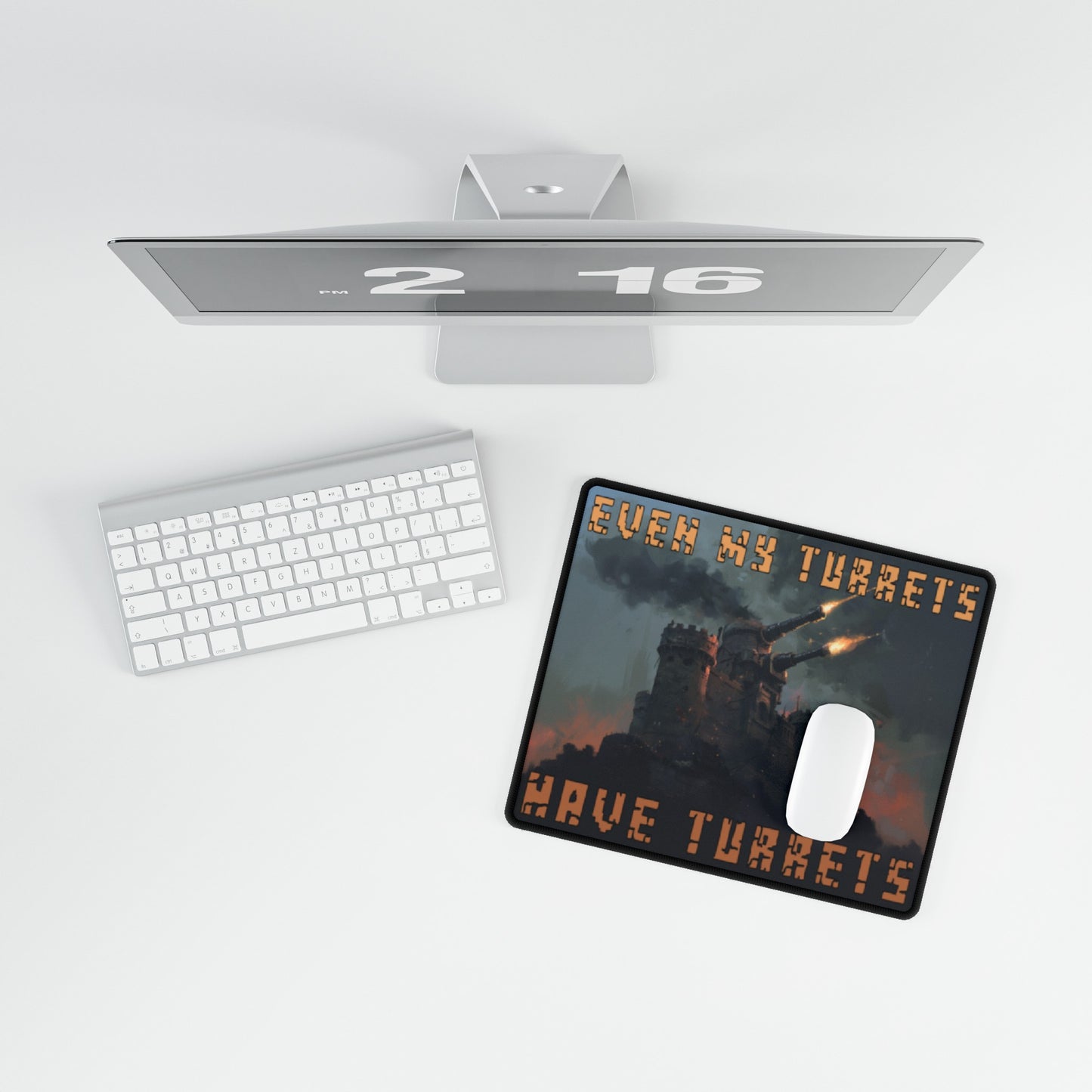 Turrets Upon Turrets Desk Mat