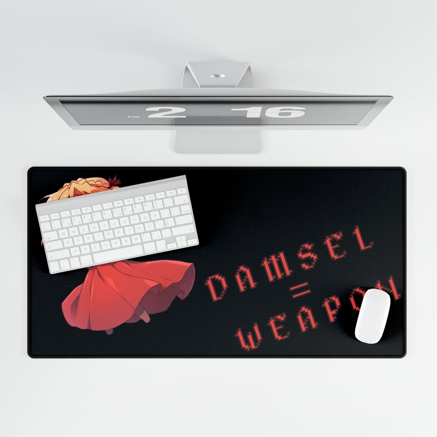 Damsel = Weapon Desk Mat