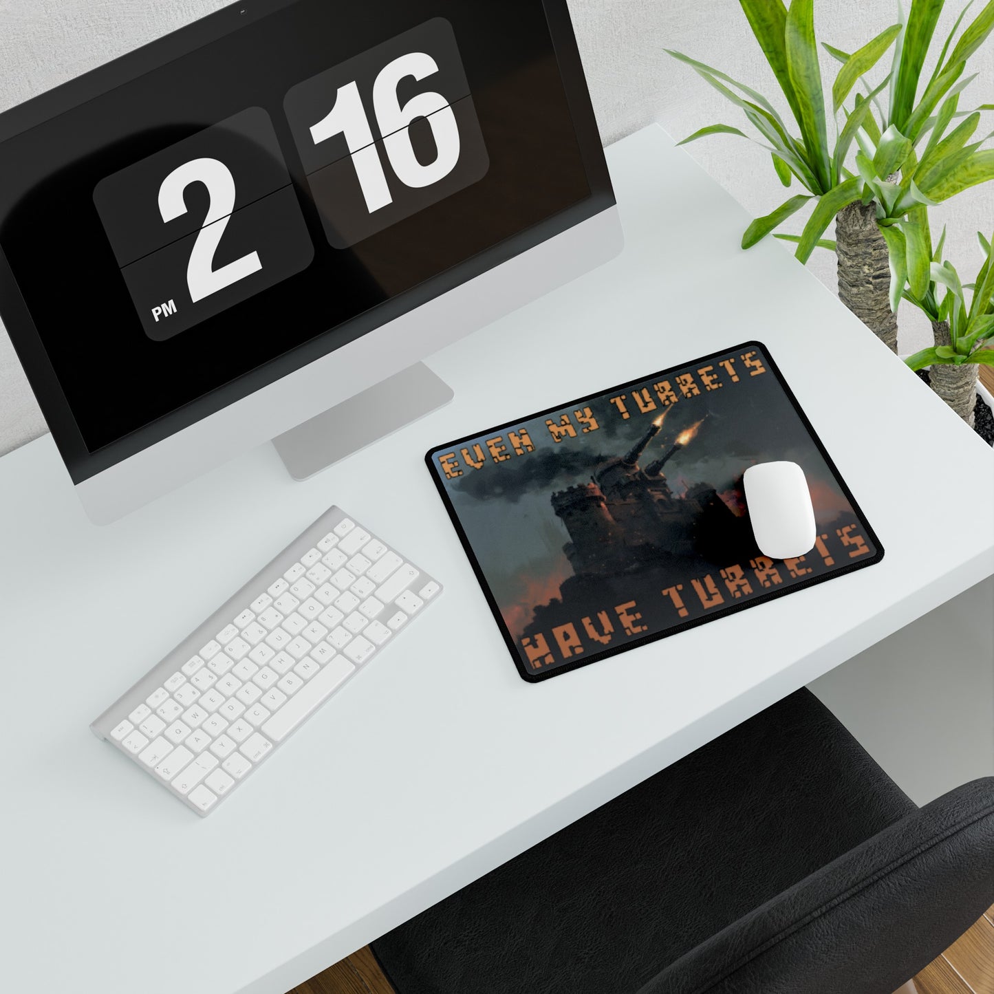 Turrets Upon Turrets Desk Mat