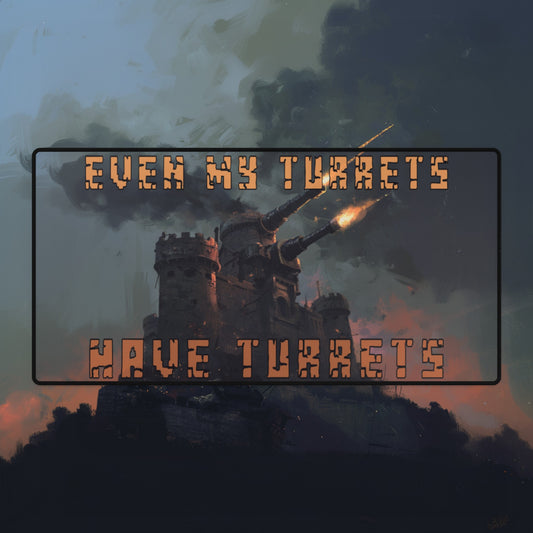 Turrets Upon Turrets Desk Mat