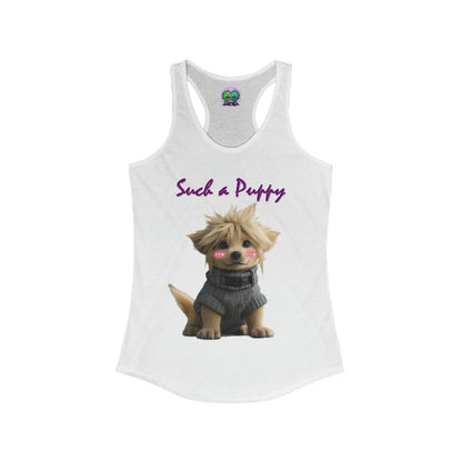 "Such A Puppy" Ladies Racerback Tank