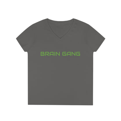 Brain Gang Ladies' V-Neck T-Shirt