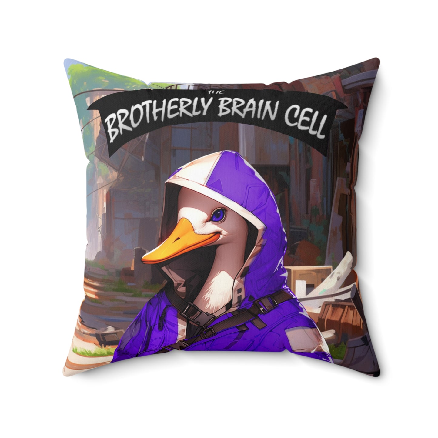 Chaos Geese Throw Pillow