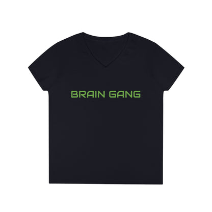 Brain Gang Ladies' V-Neck T-Shirt