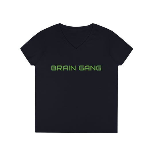 Brain Gang Ladies' V-Neck T-Shirt