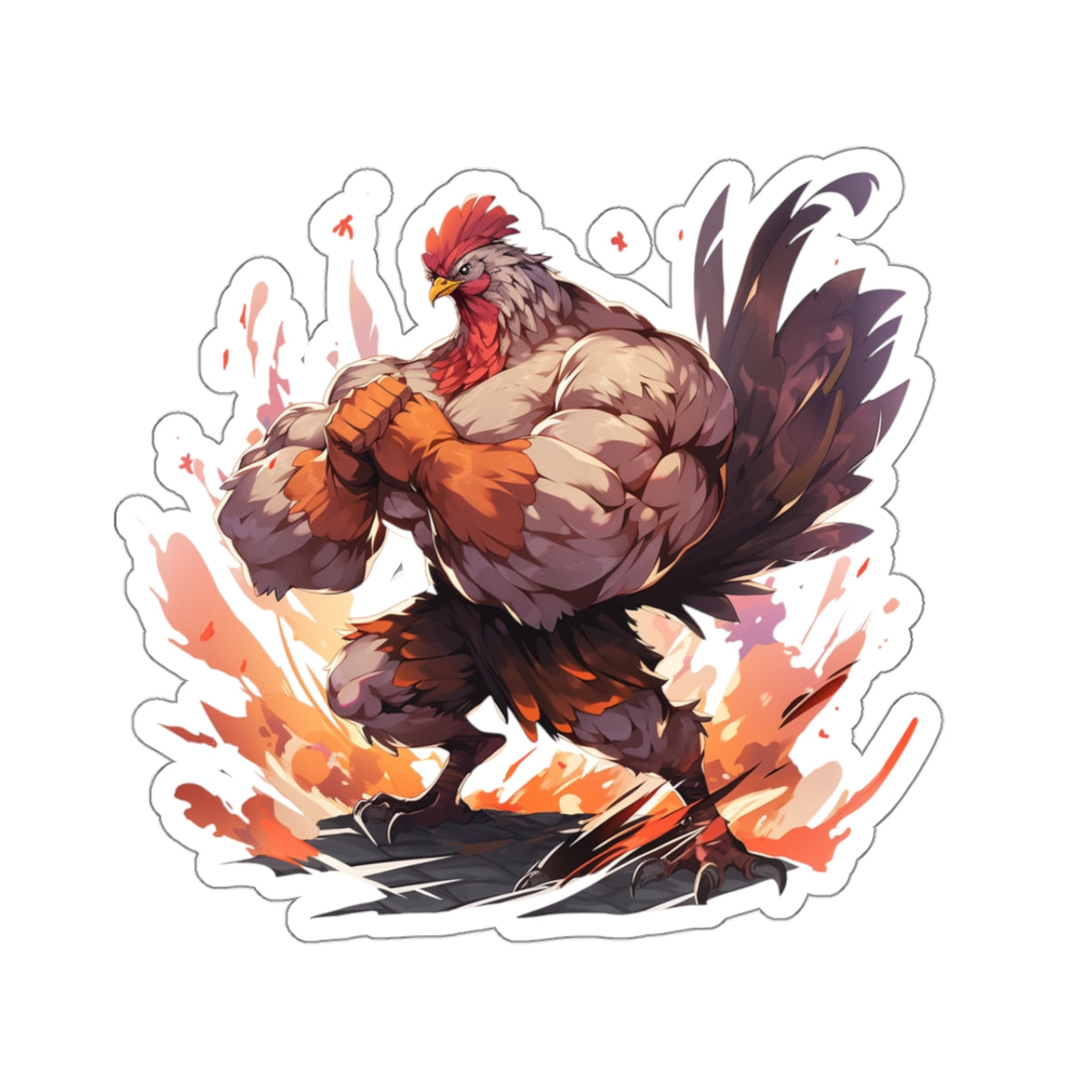 Danger Chicken Sticker
