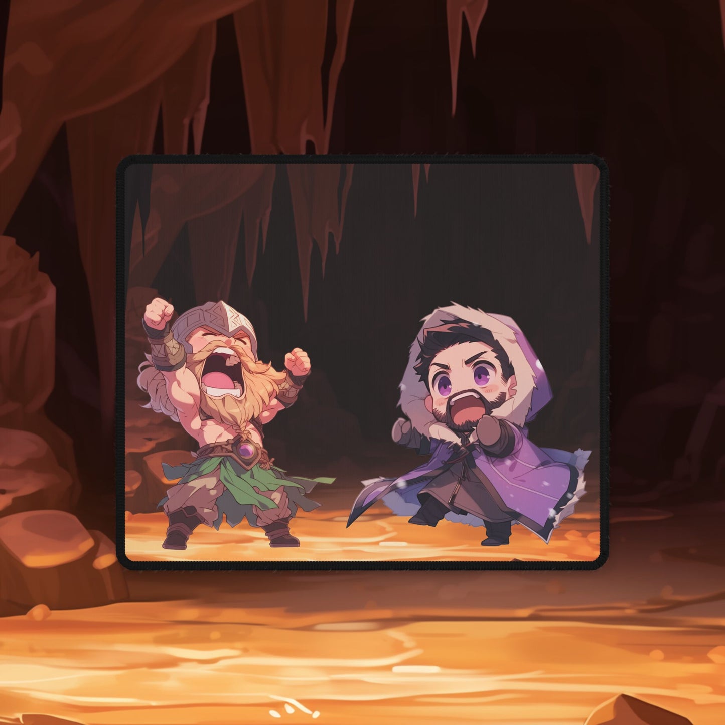 Chibi Spelunkers Desk Mat