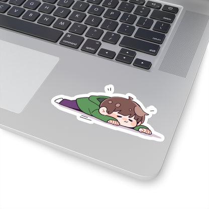 Do Nothing Boy Kiss-Cut Sticker