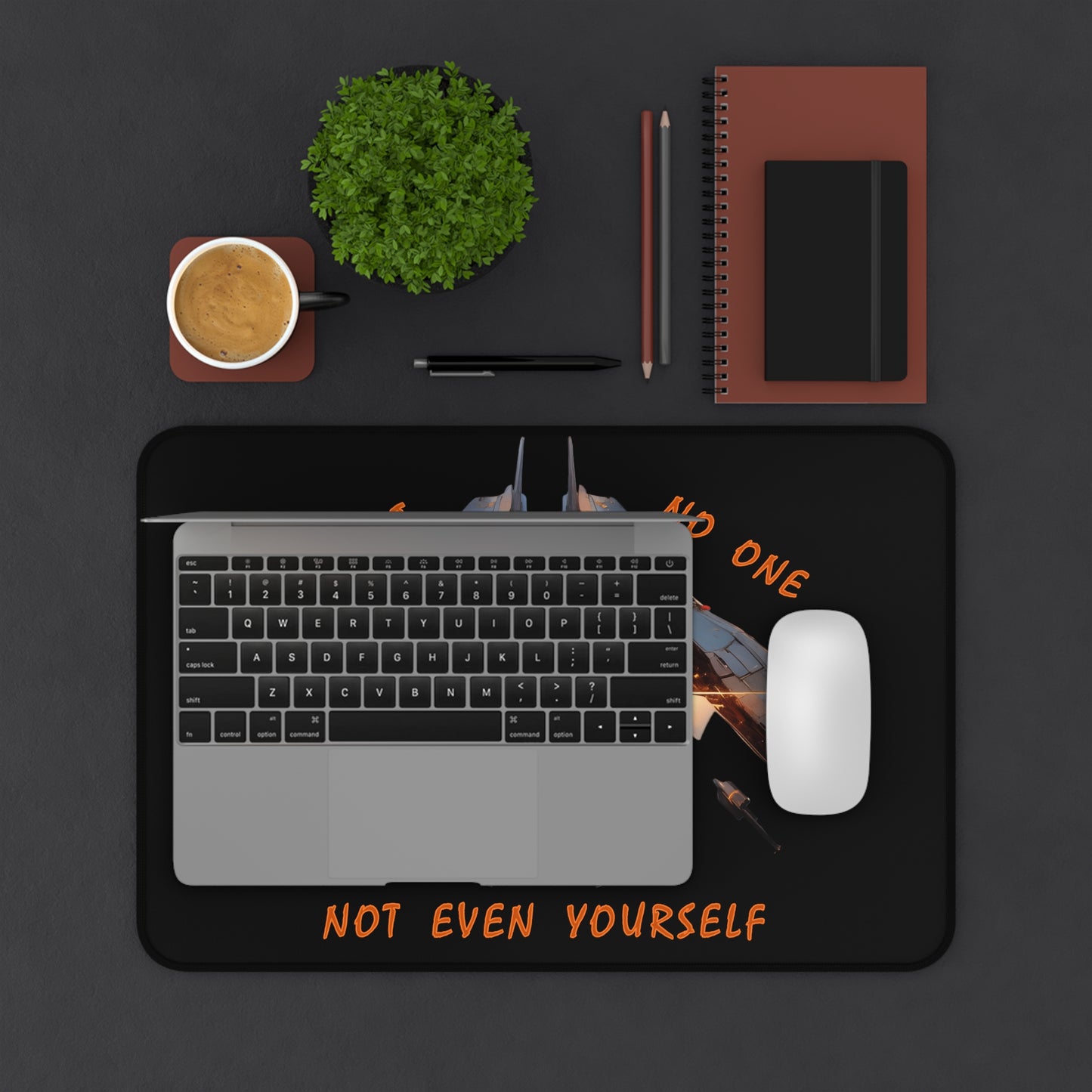 "Trust No One" Desk Mat