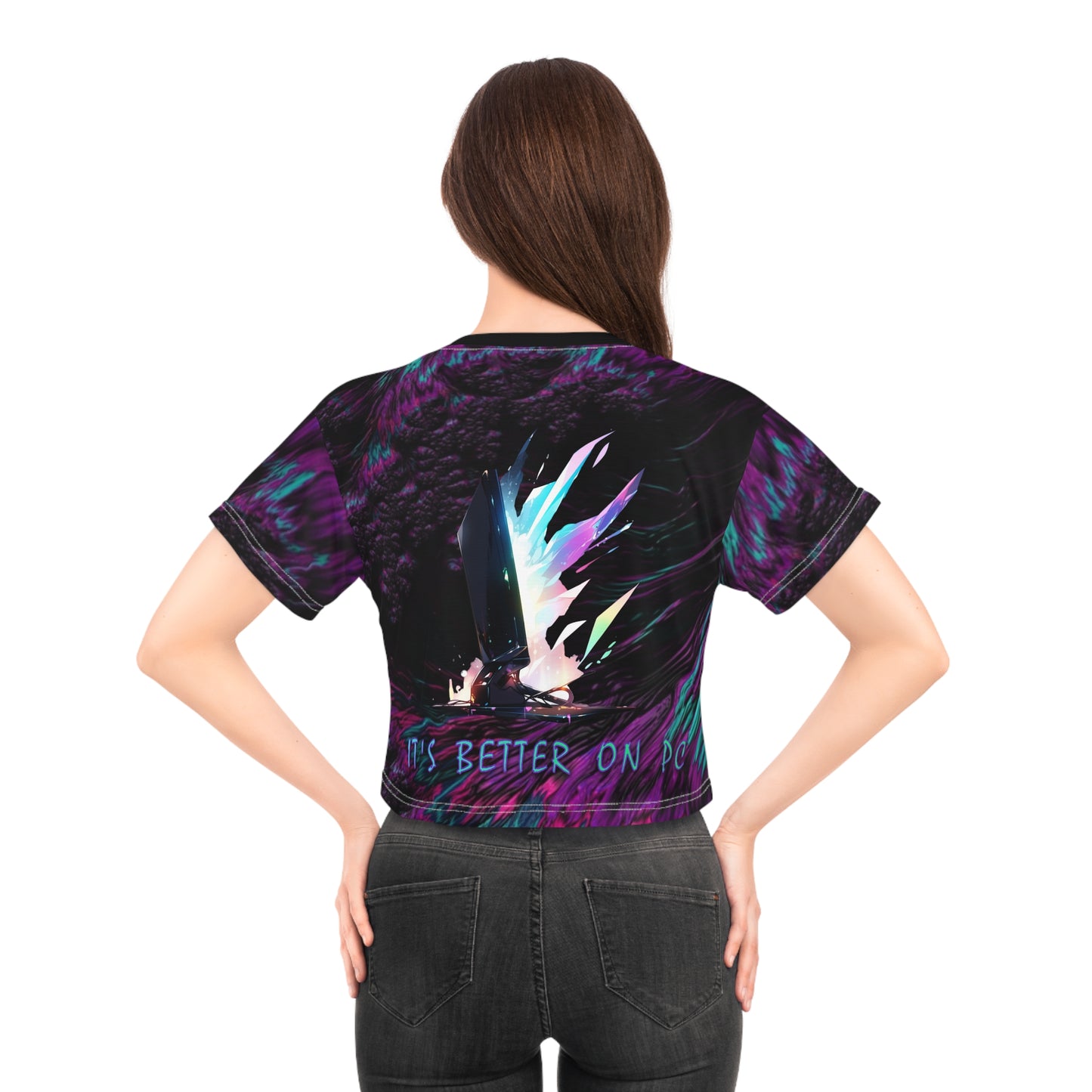 "It's Better On PC" Limited Edition Crop Tee