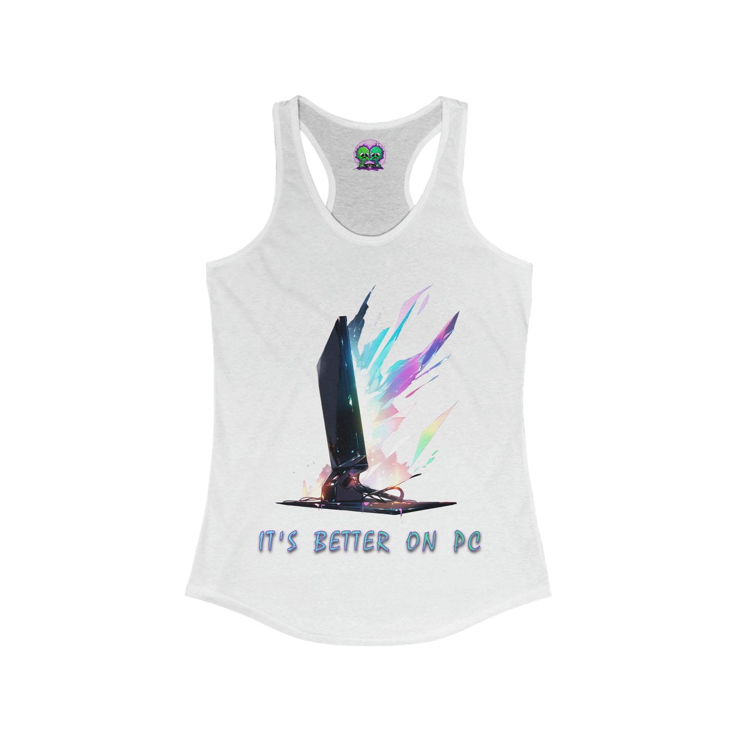 "It's Better On PC" Ladies Racerback Tank
