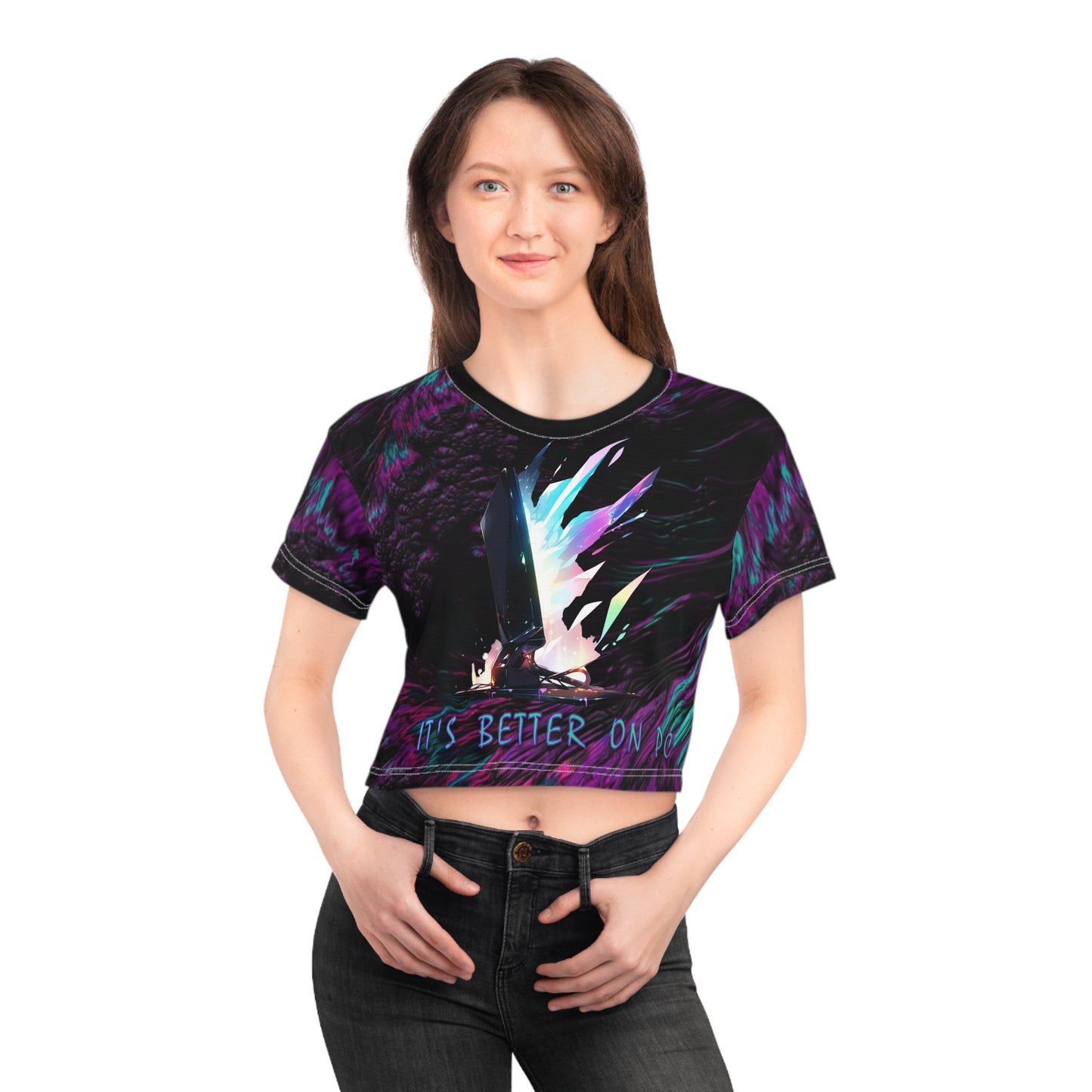 "It's Better On PC" Limited Edition Crop Tee