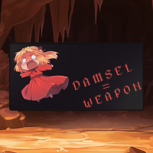 Damsel = Weapon Desk Mat