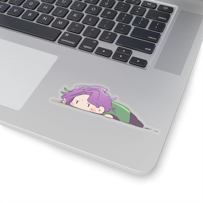 Do Nothing Girl Kiss-Cut Sticker
