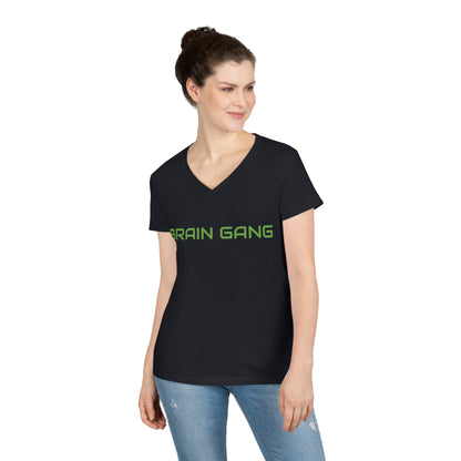 Brain Gang Ladies' V-Neck T-Shirt
