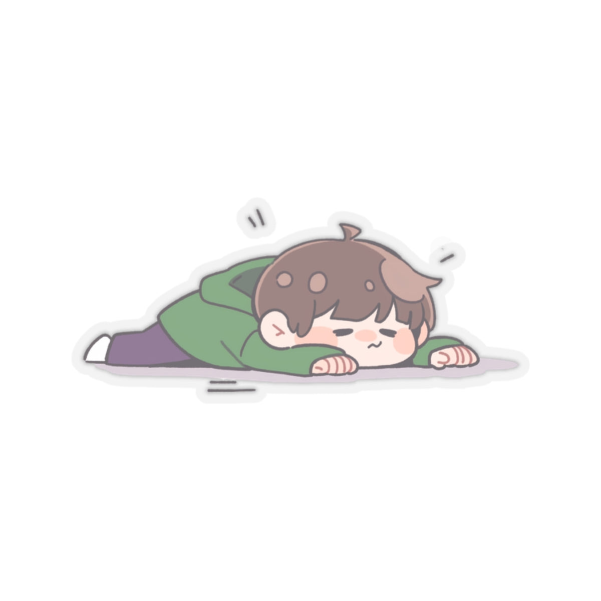 Do Nothing Boy Kiss-Cut Sticker