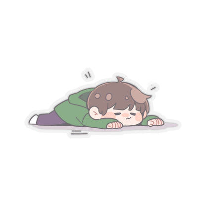 Do Nothing Boy Kiss-Cut Sticker