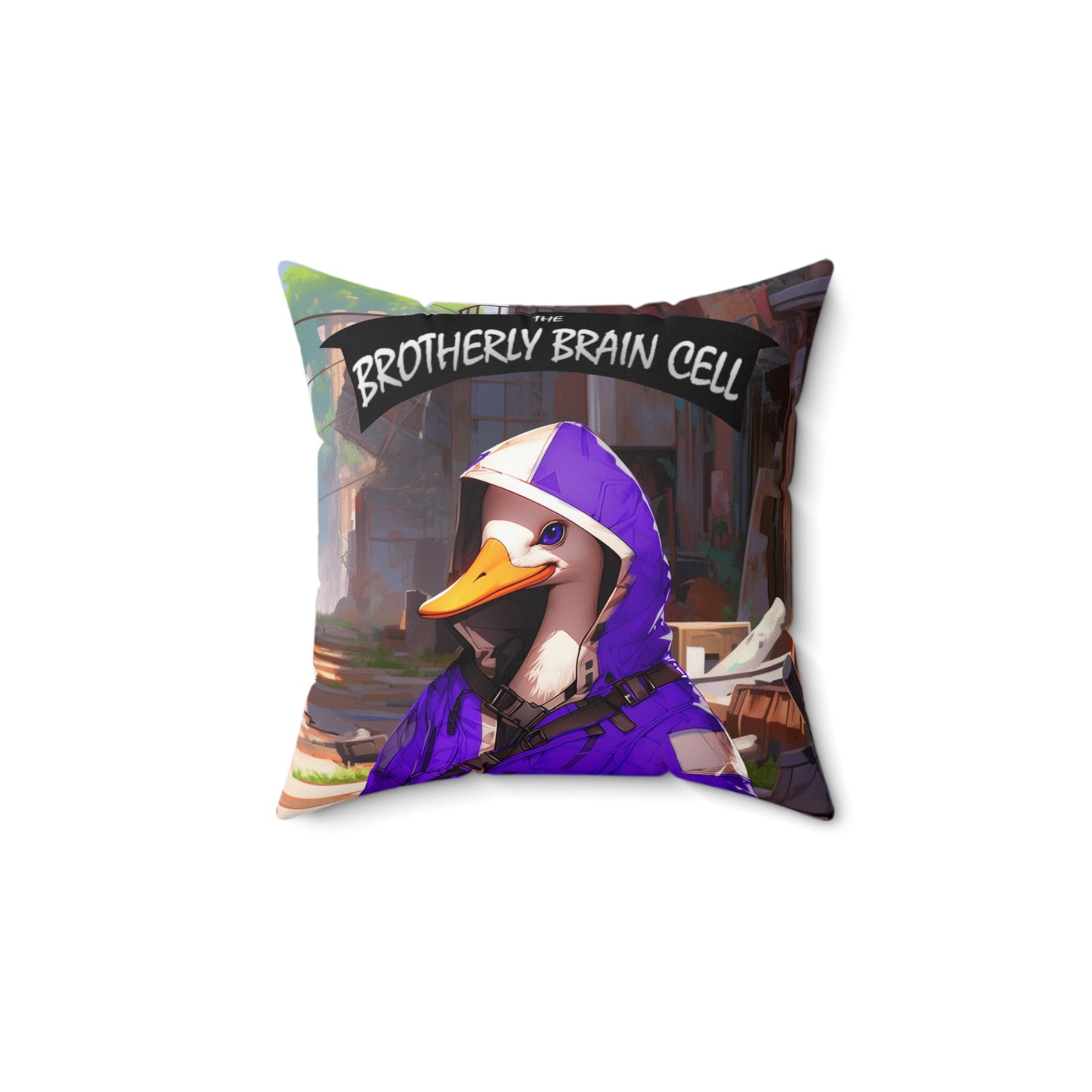 Chaos Geese Throw Pillow