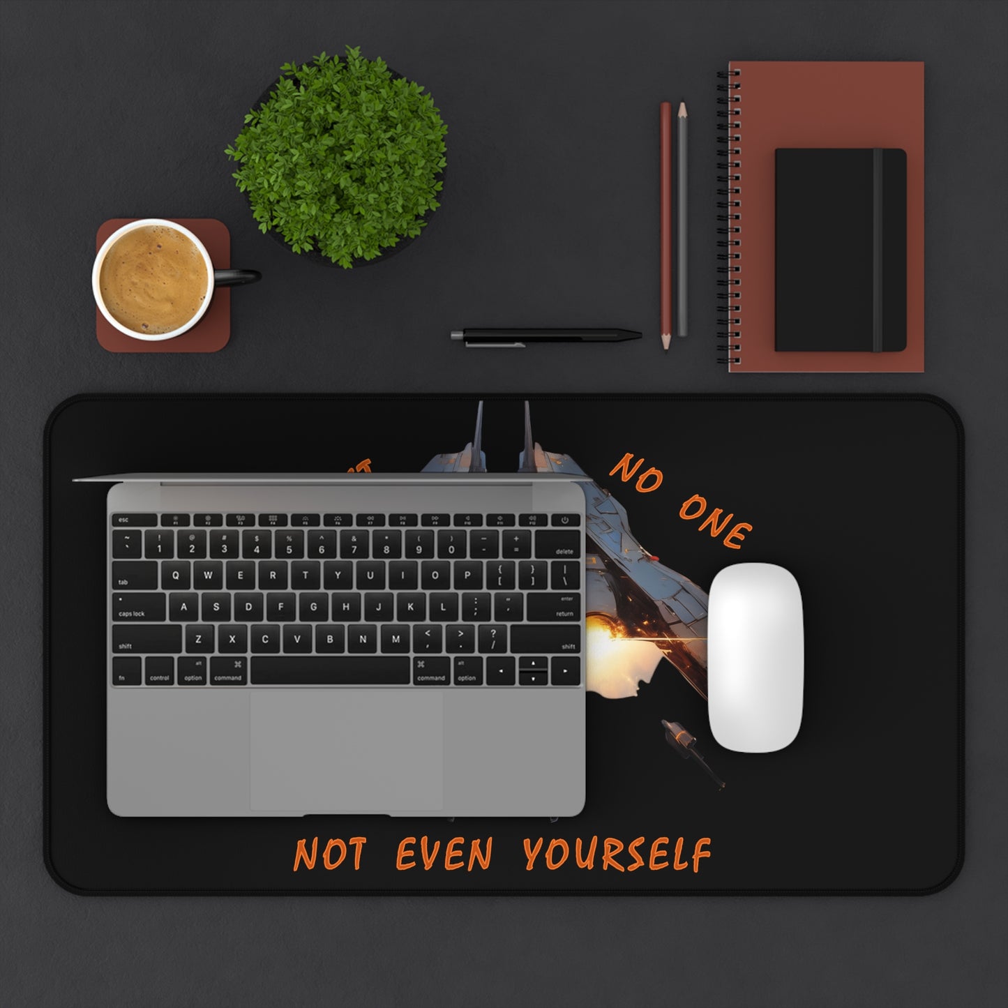 "Trust No One" Desk Mat