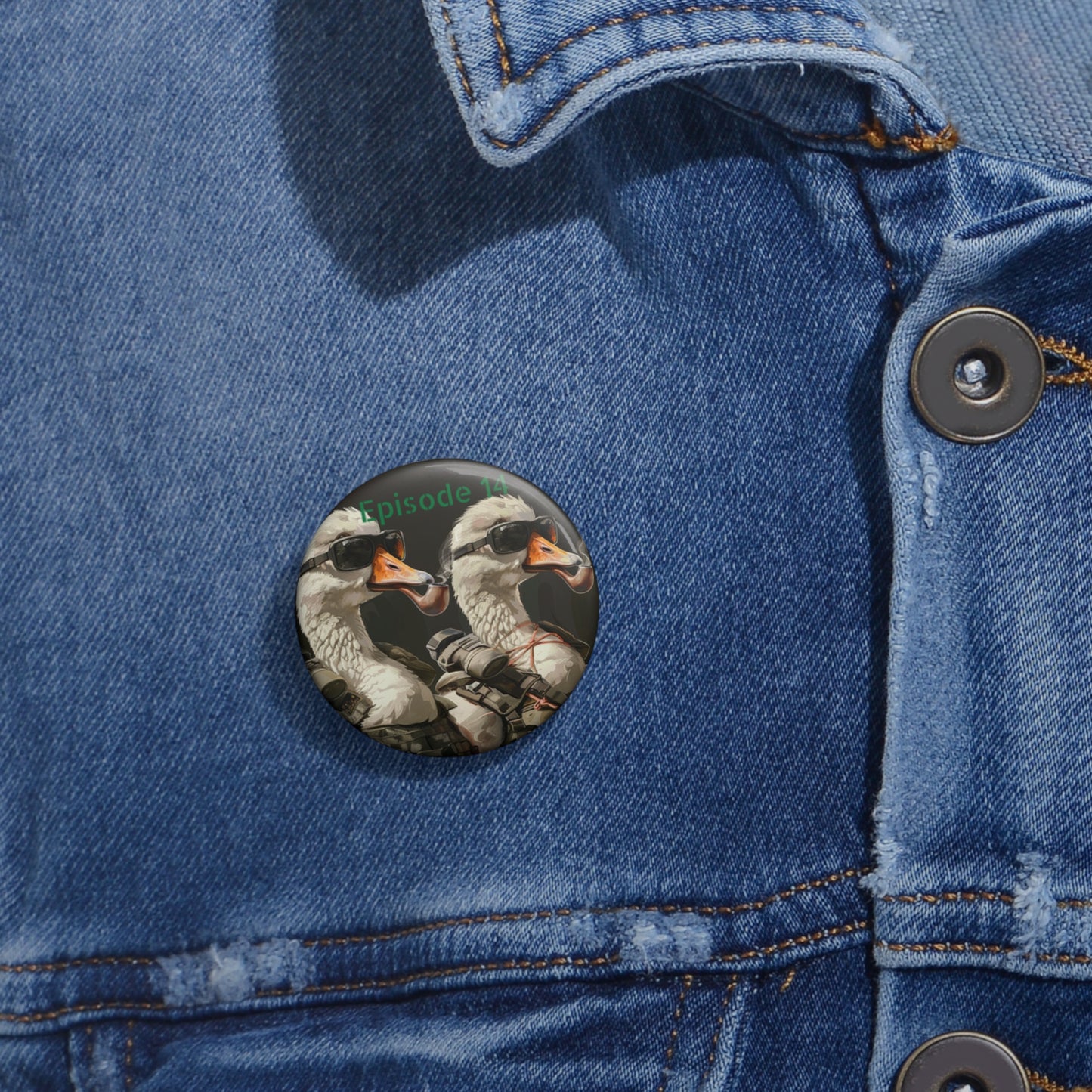 Episode 14: Untitled Goose Game Button Pin