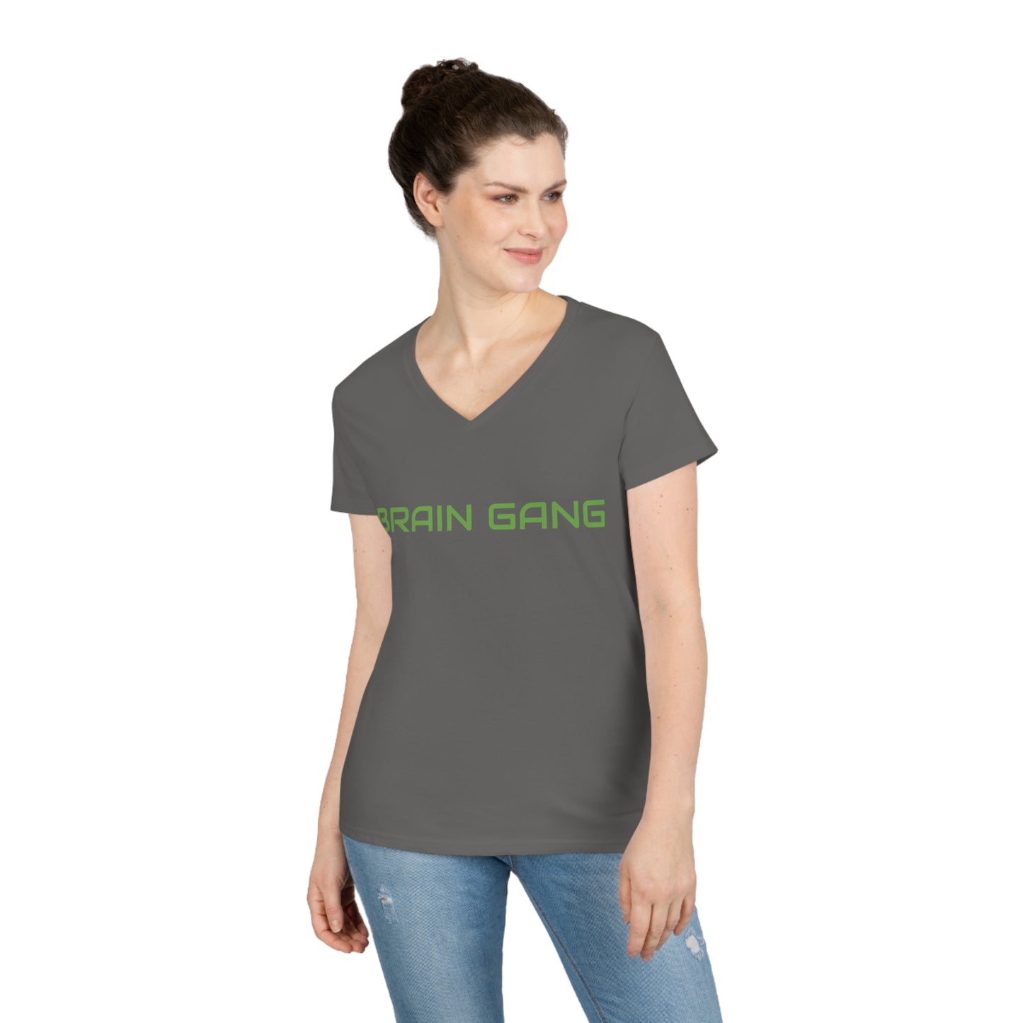 Brain Gang Ladies' V-Neck T-Shirt