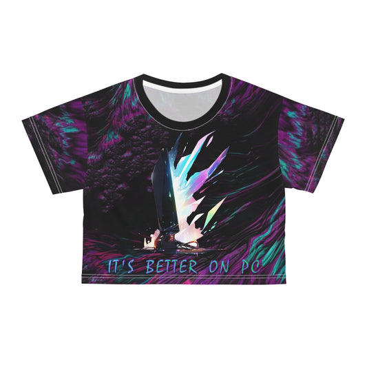 "It's Better On PC" Limited Edition Crop Tee