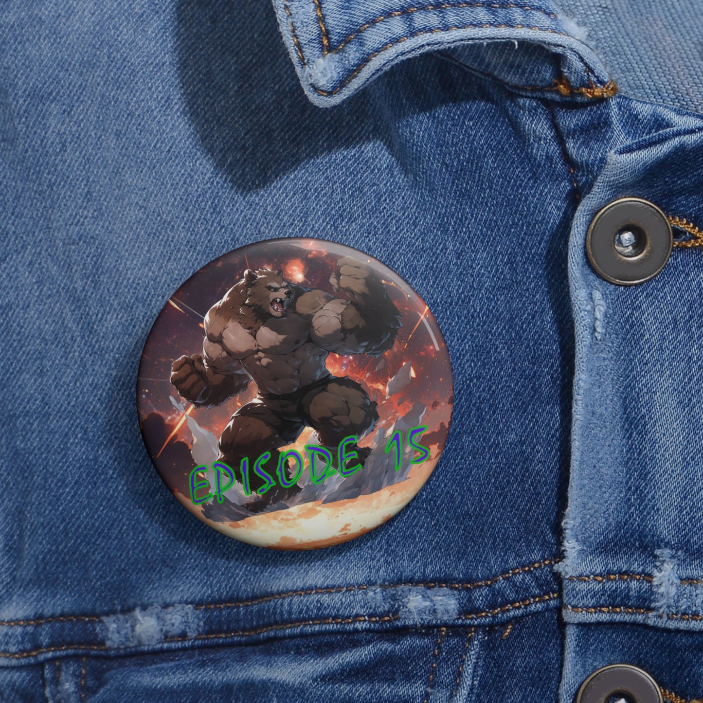 Episode 15 Swoll Bear Button