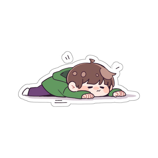 Do Nothing Boy Kiss-Cut Sticker